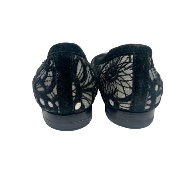 AGL ATTILIO GIUSTI LEOMBRUNI Ballet Flats Patent Leather Black Lace Size EU 36.5 - Picture 5 of 11